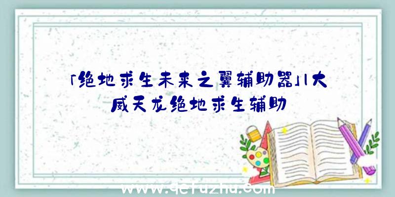 「绝地求生未来之翼辅助器」|大威天龙绝地求生辅助